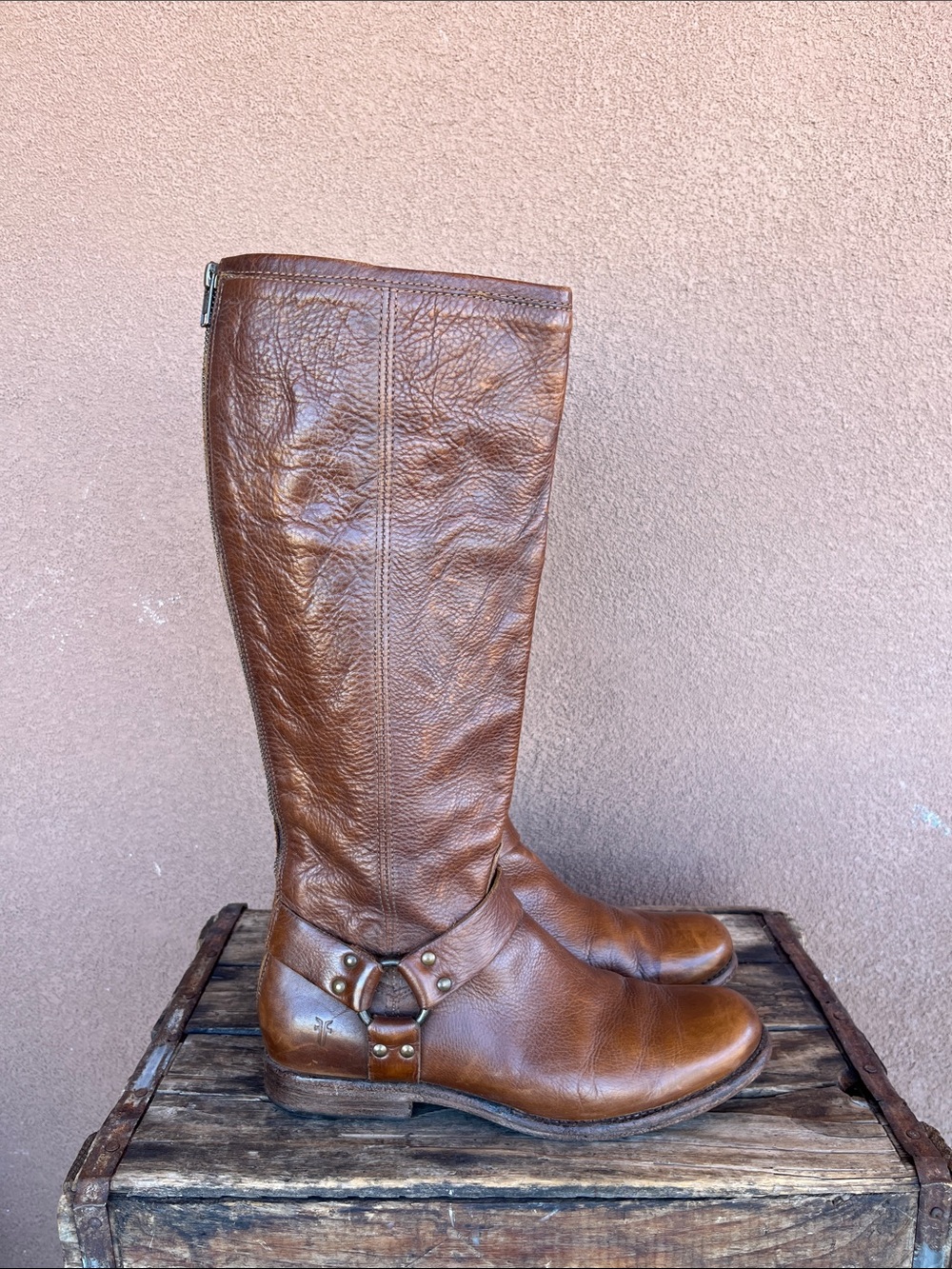 Frye Phillip harness tall boots
